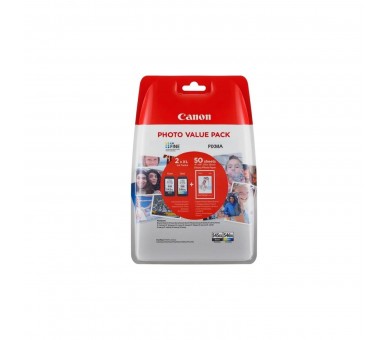 Multipack Canon Pg 545 Xl+ Cl 546 Xl + Papel 50 Hojas