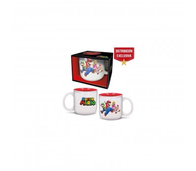 Taza Desayuno 360ml Mario y sus Amigos