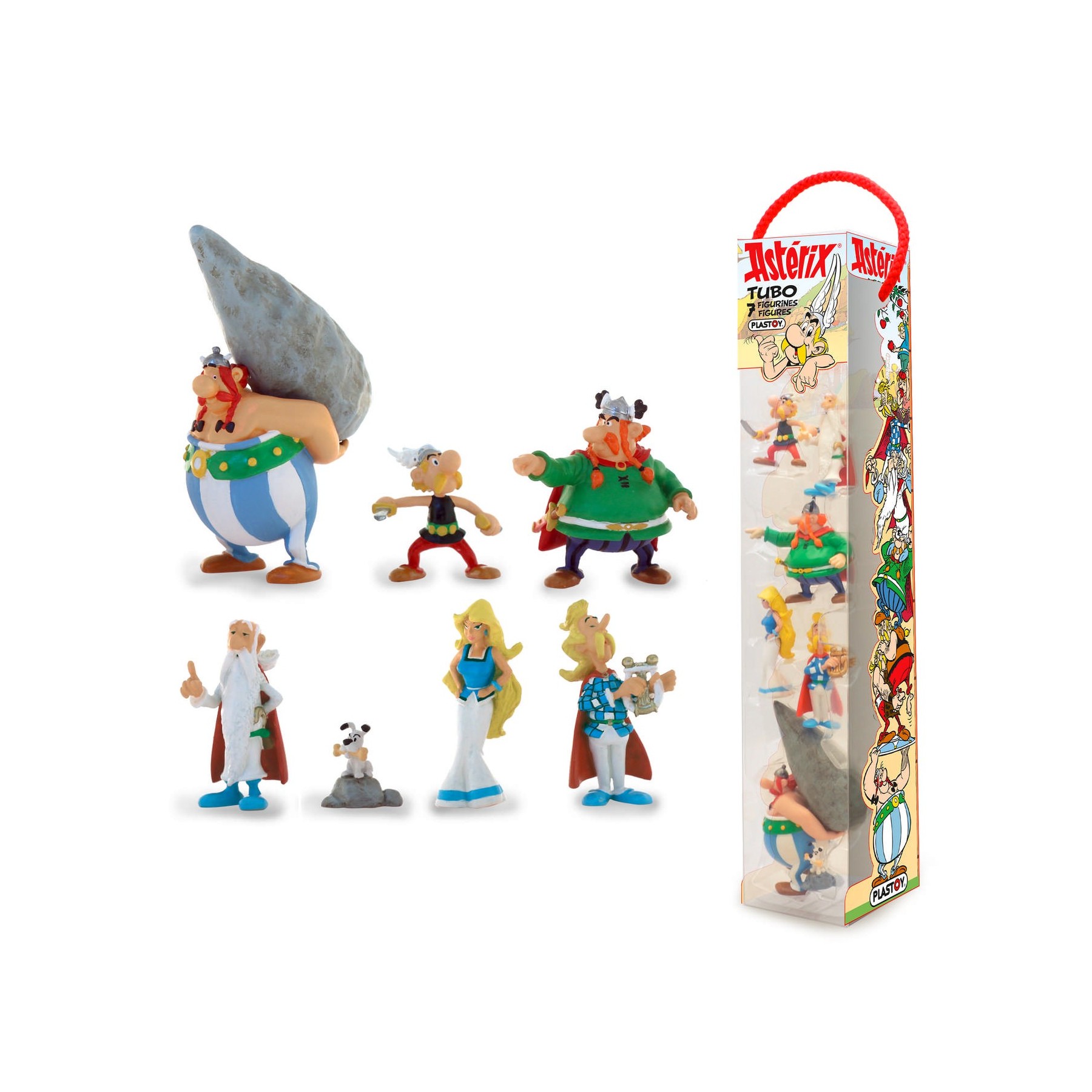 Tubo Asterix - El Pueblo Galo - Pack Surtido 7 Figuras