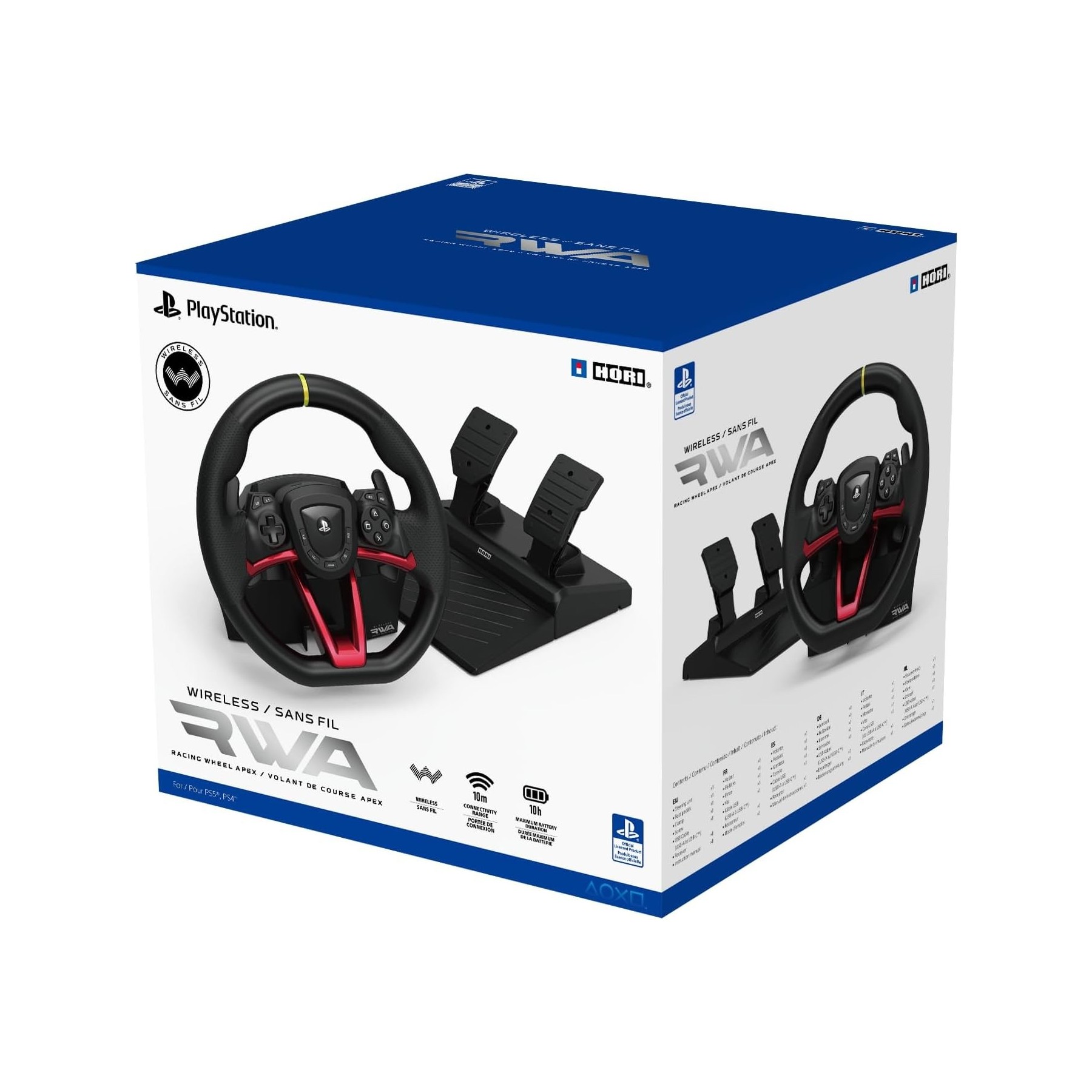 Volante Inalambrico Racing Wheel Apex Hori PS5/PS4/PC