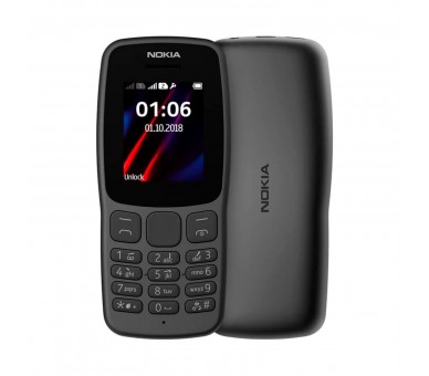 Nokia 106 Black / Móvil 1.8"