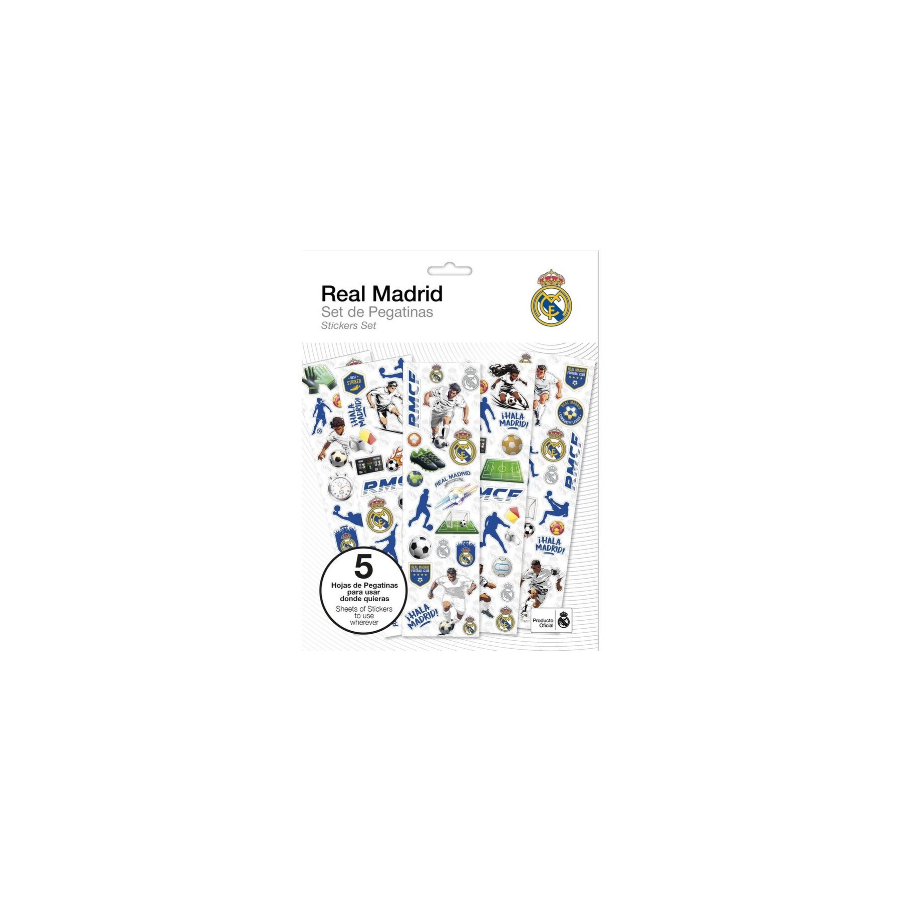 Set Pegatinas Real Madrid 24 Unidades