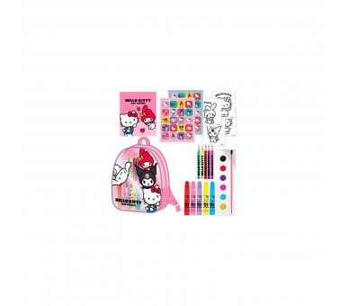 Set Papeleria Mochila Hello Kitty