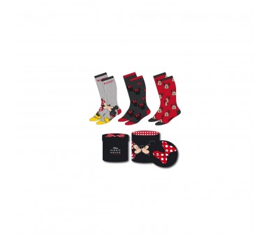 Pack Calcetines 3 Piezas Minnie Mouse Talla 36-43