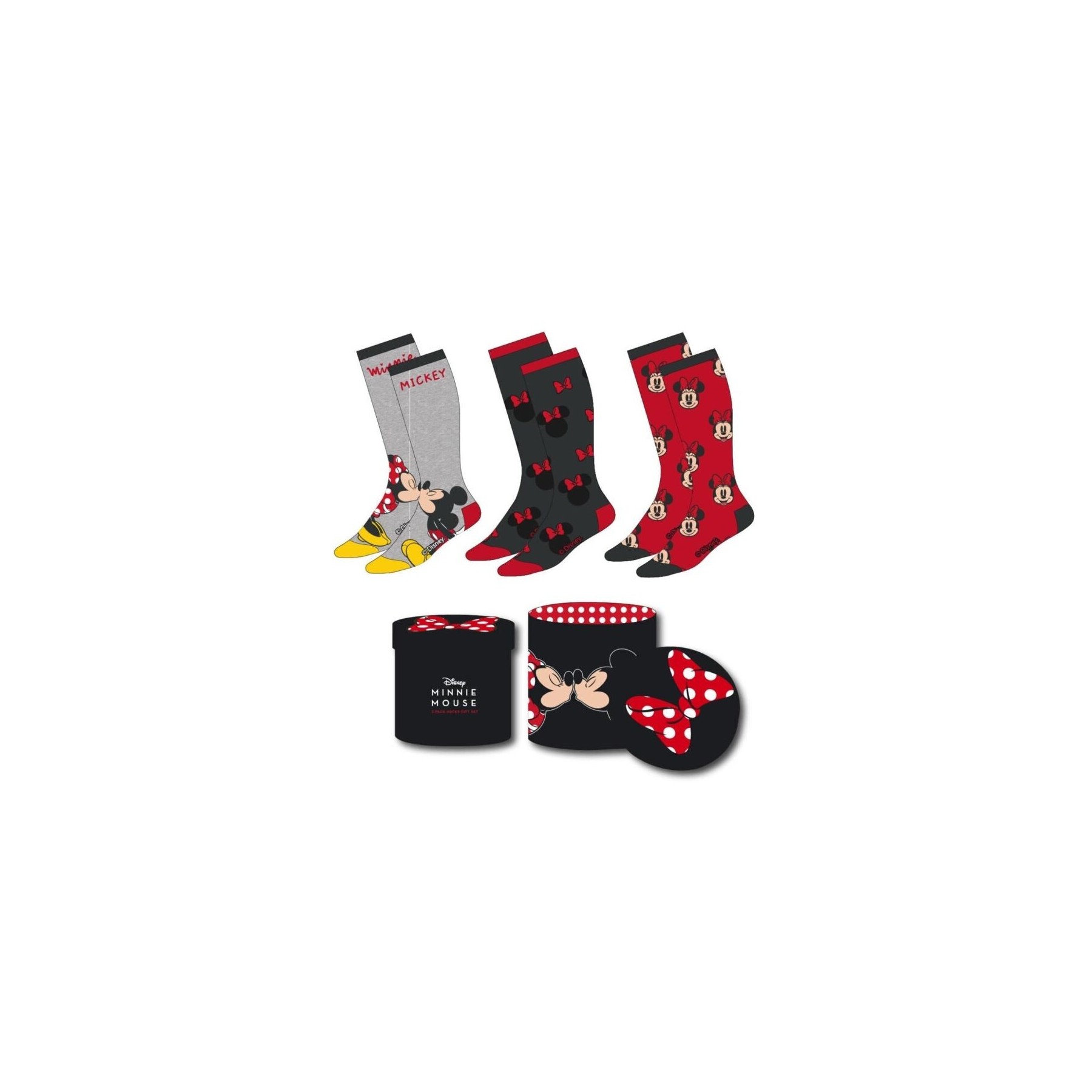 Pack Calcetines 3 Piezas Minnie Mouse Talla 36-43