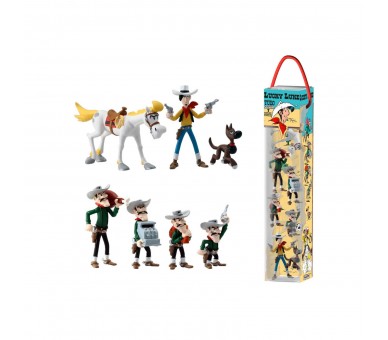 Tubo De Lucky Luke - 7 Figuras
