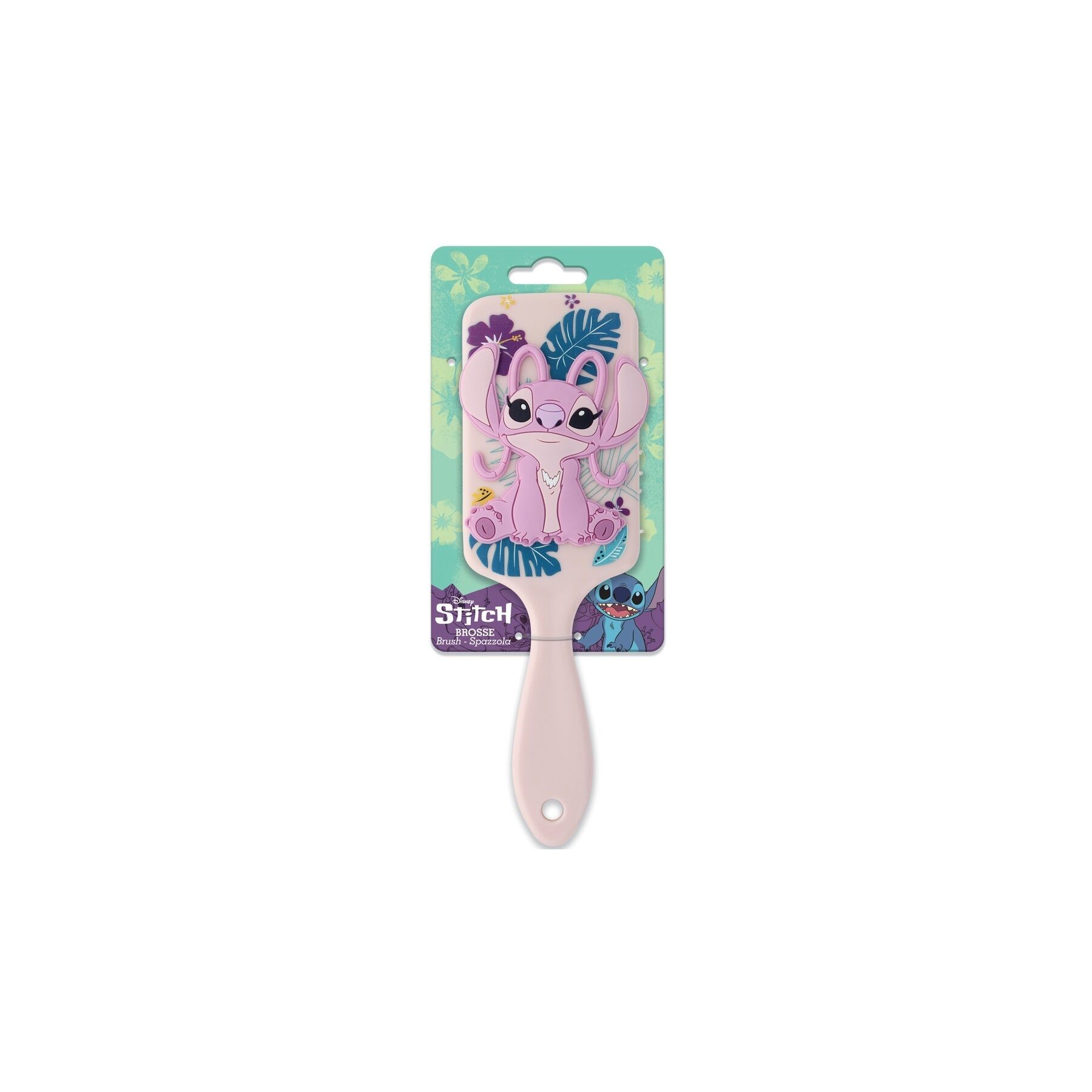 Cepillo Pelo 3D Angel Stitch Disney 3 Unidades
