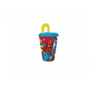 Vaso Caã±A Spiderman Marvel 430Ml 12 Unidades