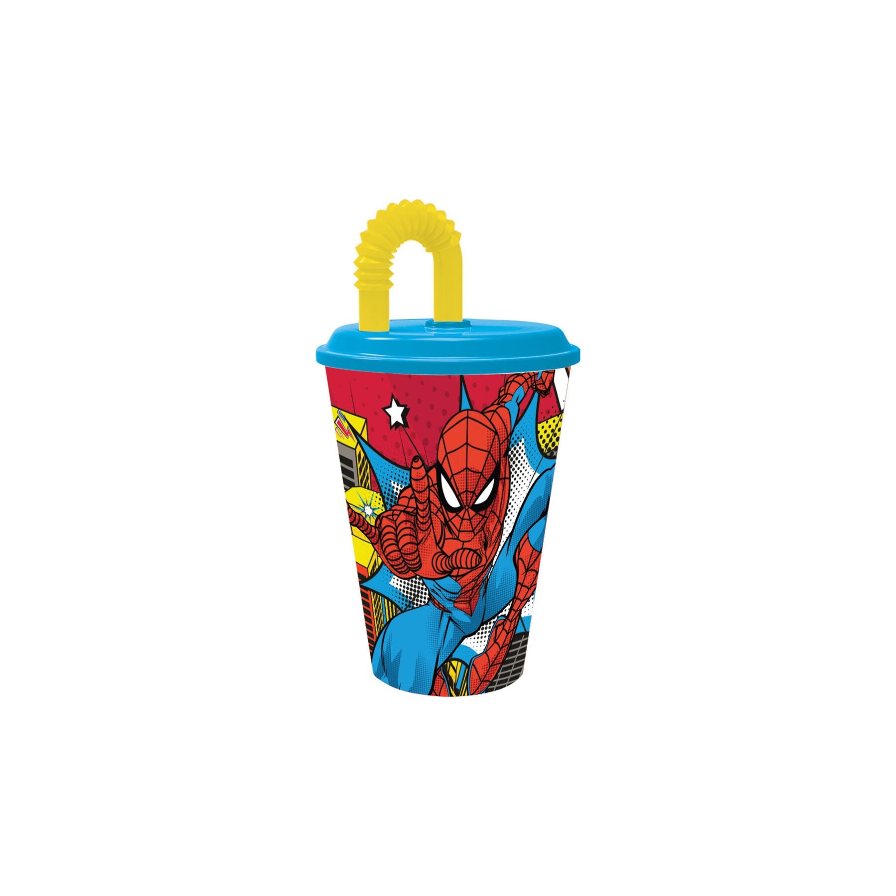 Vaso Caã±A Spiderman Marvel 430Ml 12 Unidades