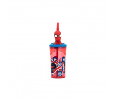 Vaso Figura 3D Spiderman Marvel 360Ml 12 Unidades