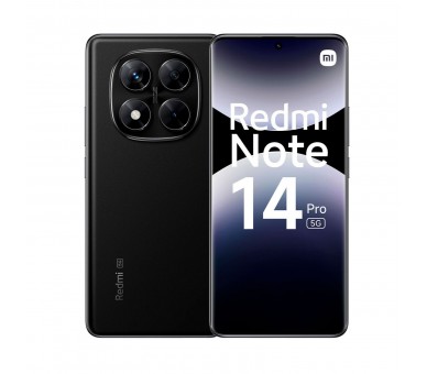 Xiaomi Redmi Note14 Pro 5G Negro Medianoche / 8+256Gb / 6.67