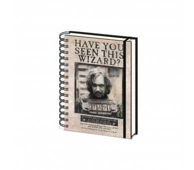 Cuaderno Harry Potter Wanted Sitius Black.