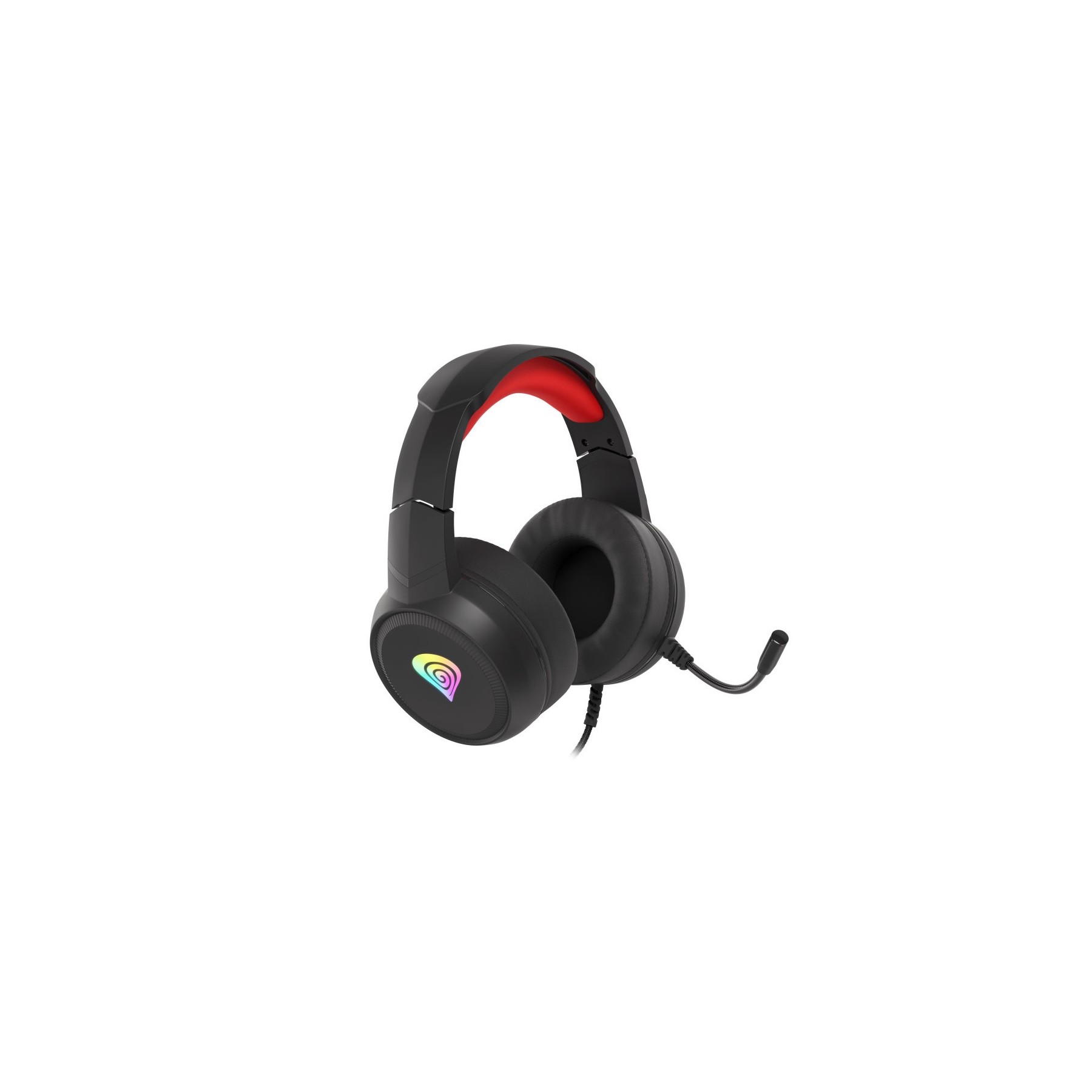Auricular Gaming Genesis Neon 200 Negro Rojo Rgb