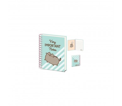 Cuaderno Tapa Dura A5 Pusheen Notas Muy Importantes
