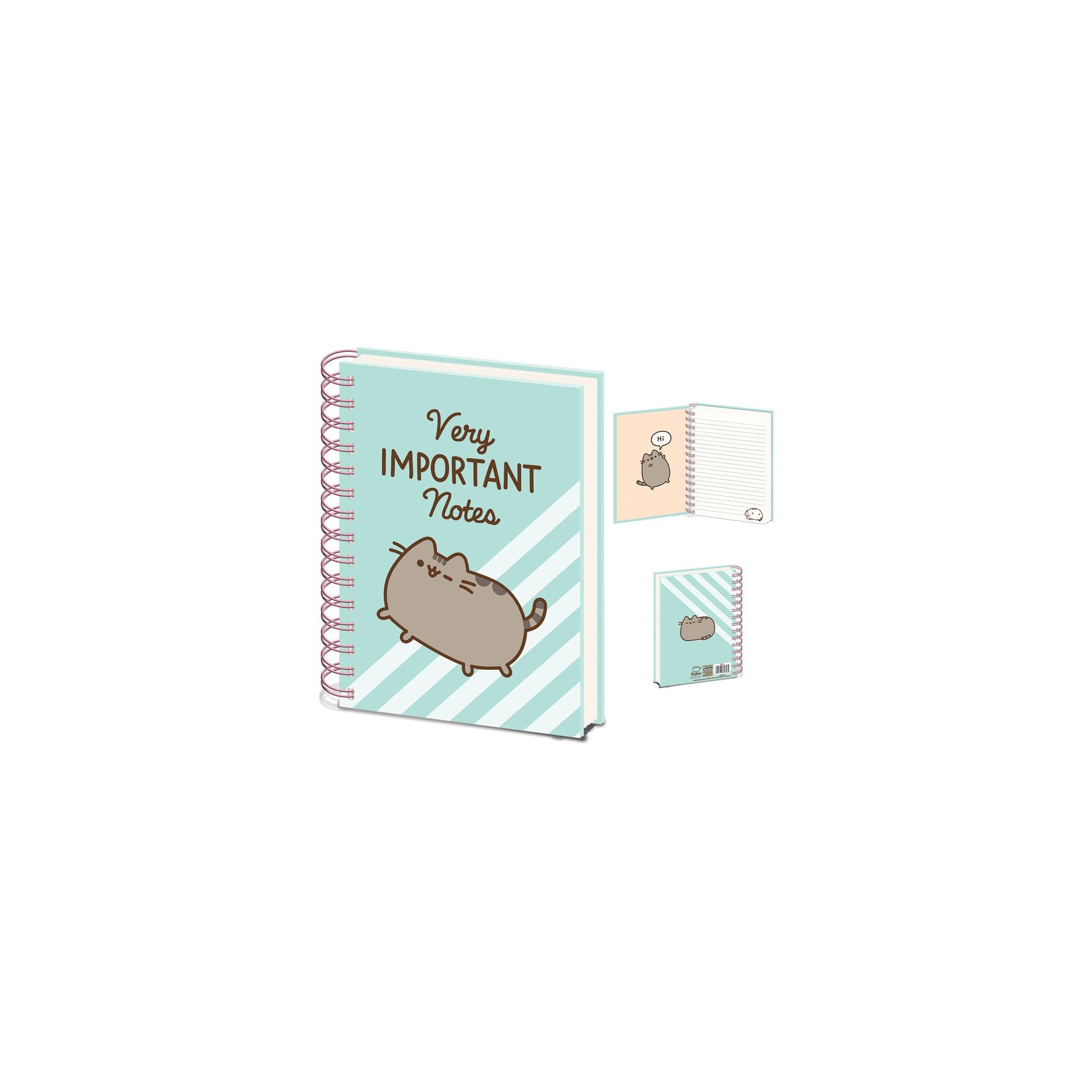 Cuaderno Tapa Dura A5 Pusheen Notas Muy Importantes