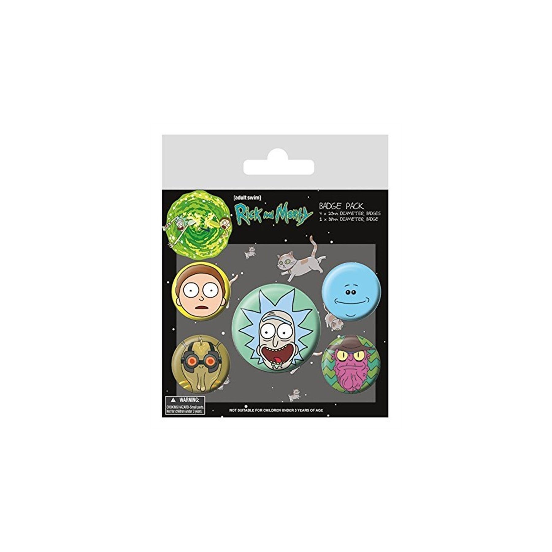 Juego De Chapas Rick & Morty Caras