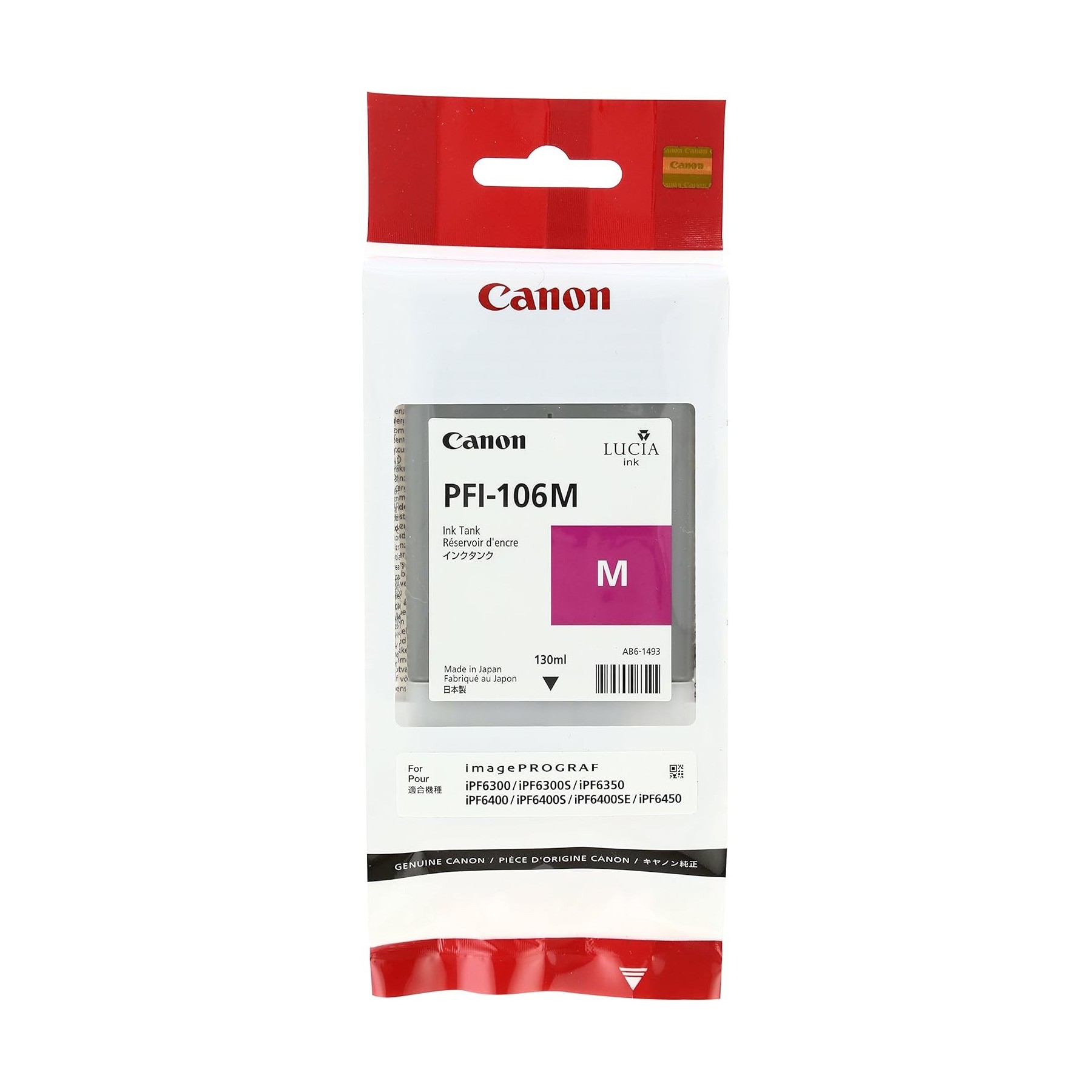 Cartucho Canon Pfi106M Magenta Ipf6400Se -  Ipf6300S -  Ipf6