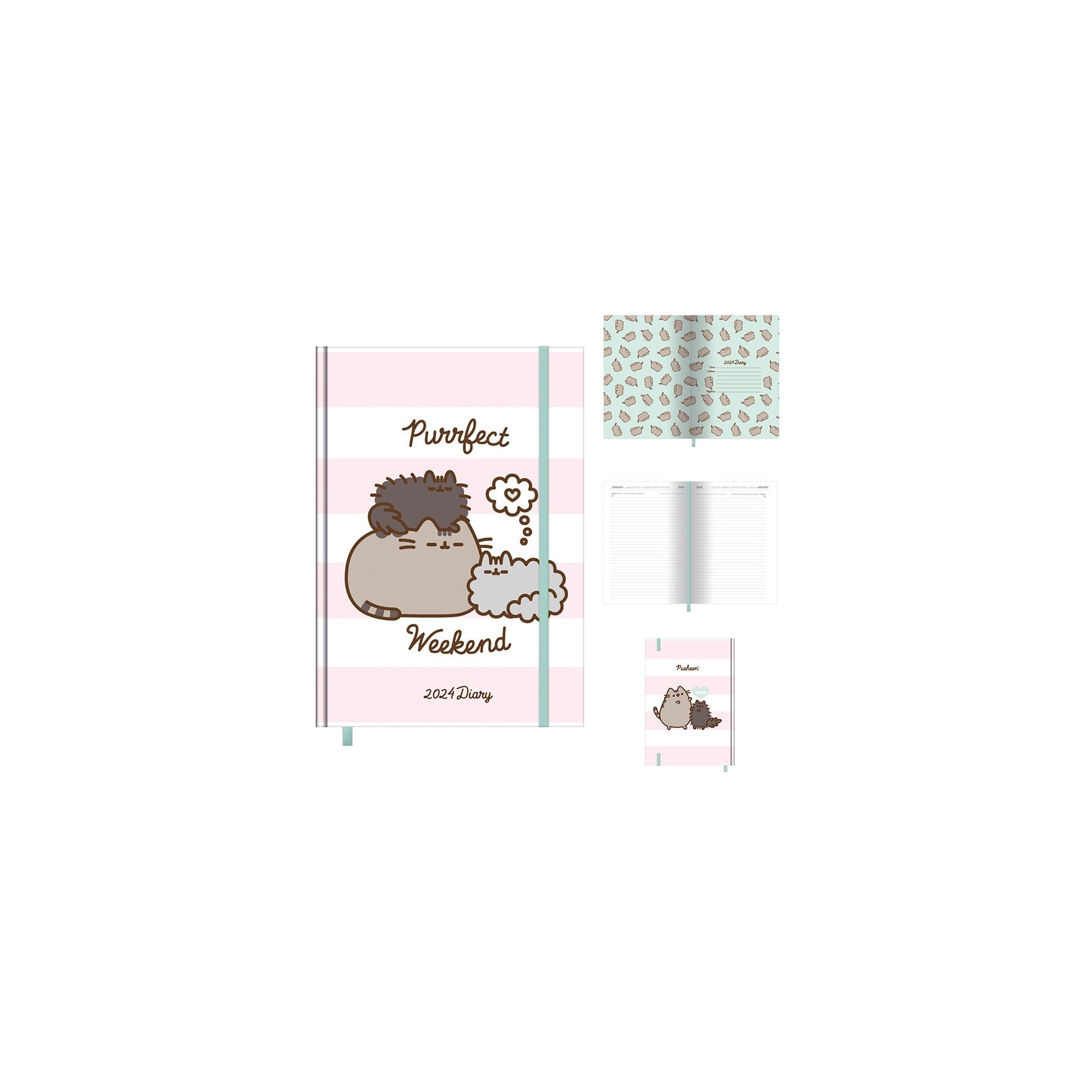 Agenda Anual 2024 Pusheen 13 X 19 Cm