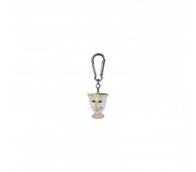 Llavero 3D Taza Chip La Bella Y La Bestia Disney