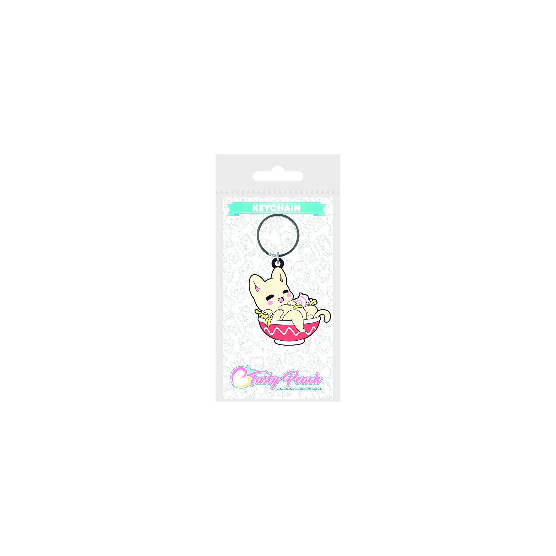 Llavero Udon Kitty Tasty Peach 6Cm 20 Unidades
