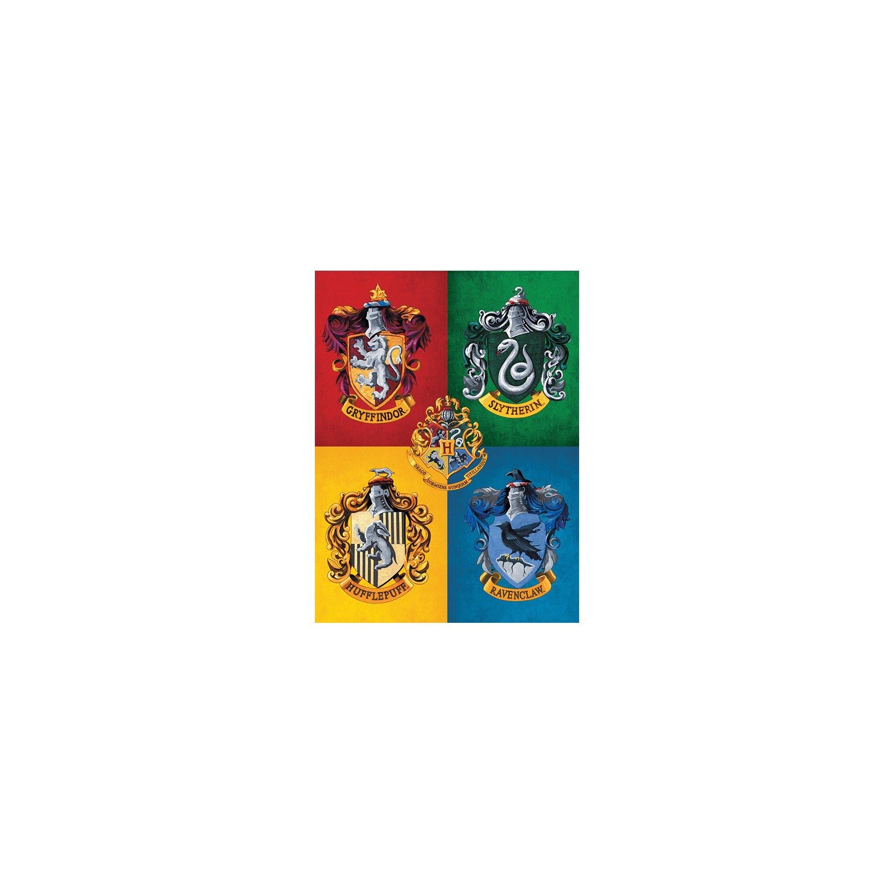 Harry Potter - Lienzo 30X40 Colourful Crests