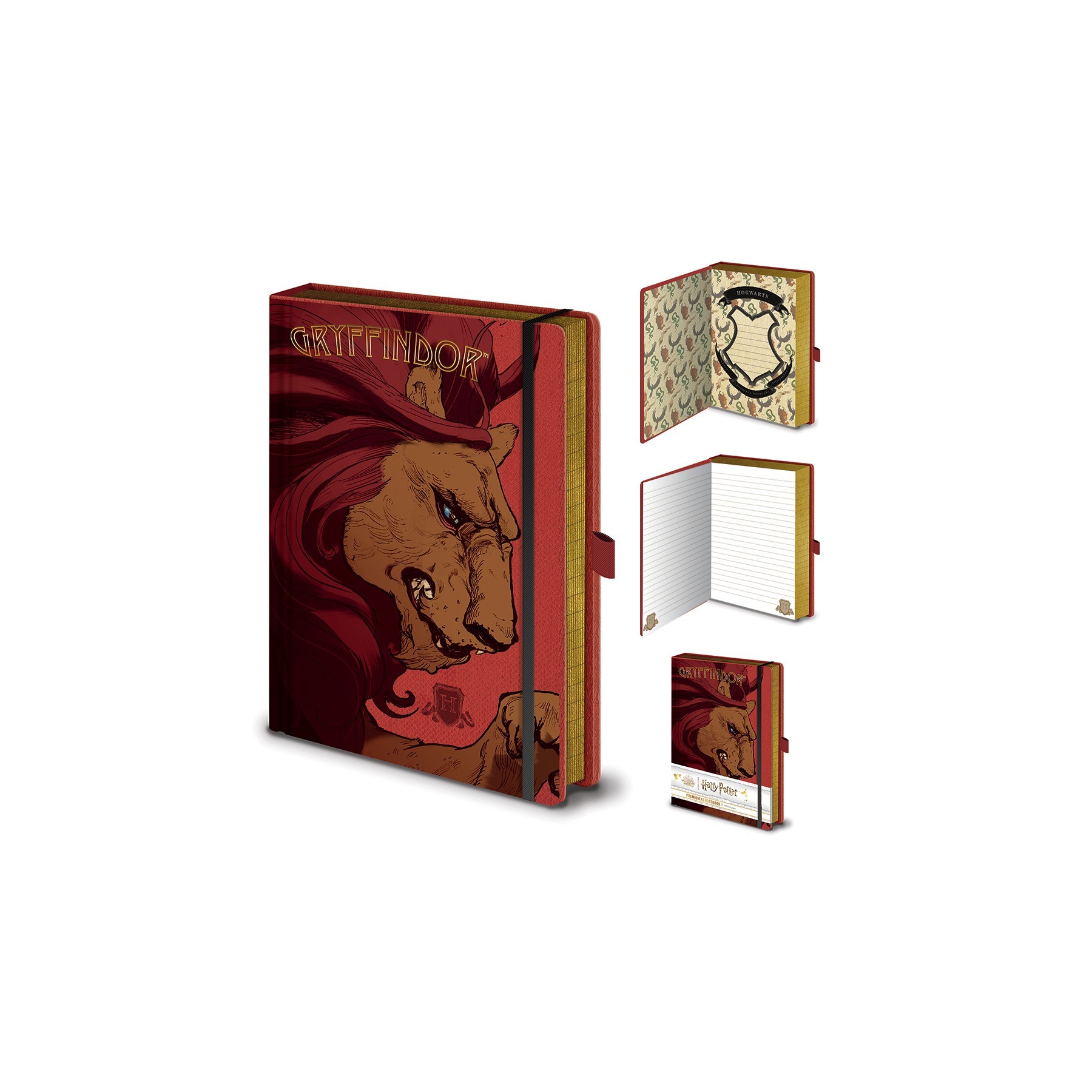 Harry Potter - Cuaderno A5 Premium Intricate Houses Gryffind