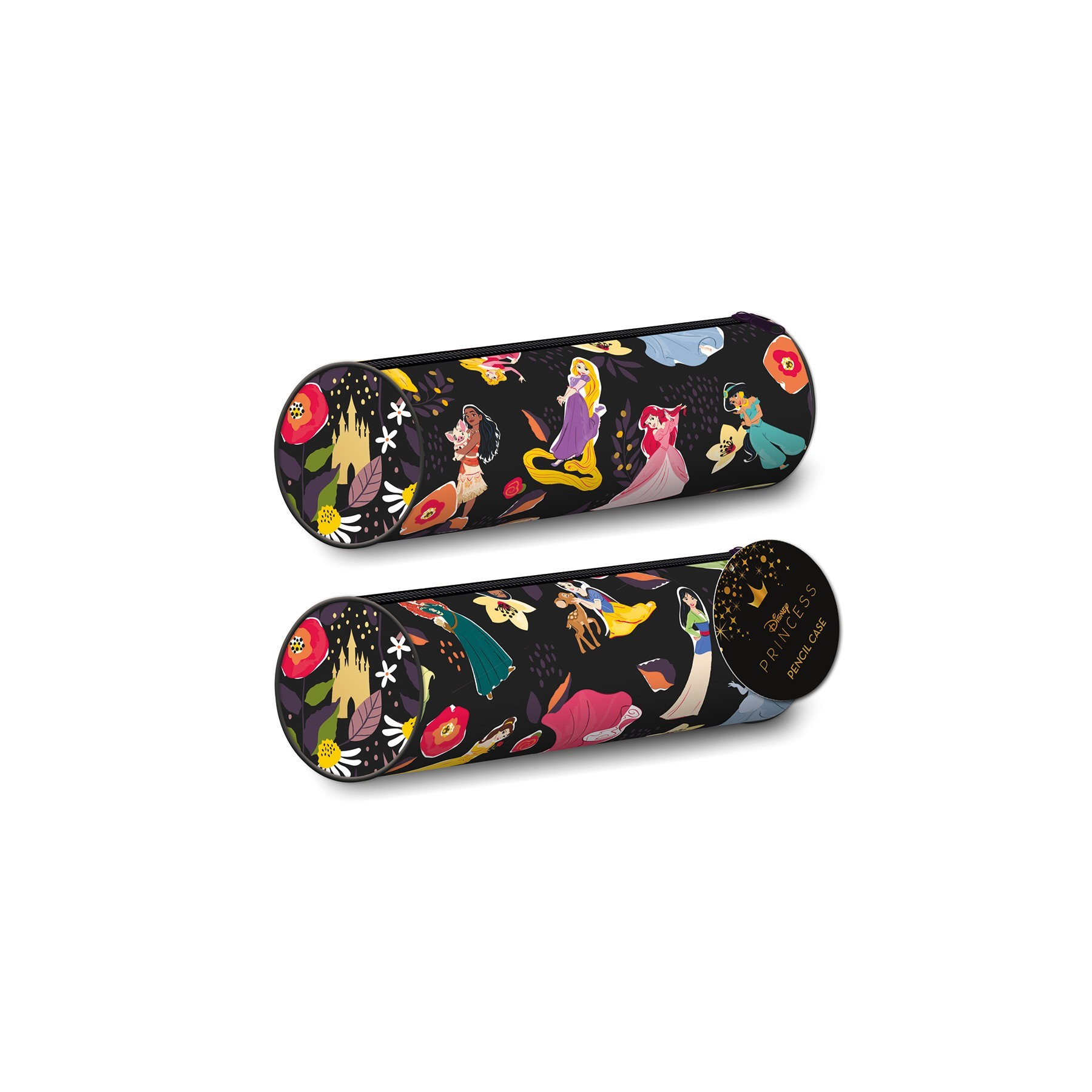 Princesas Disney - Estuche Dark Floral