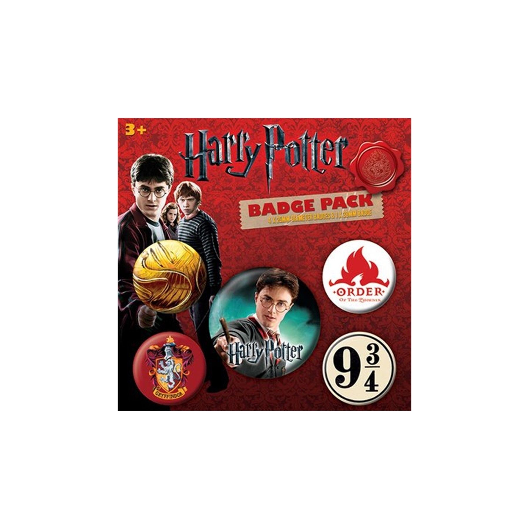 Harry Potter - Pack De Chapas Core Gryffindor