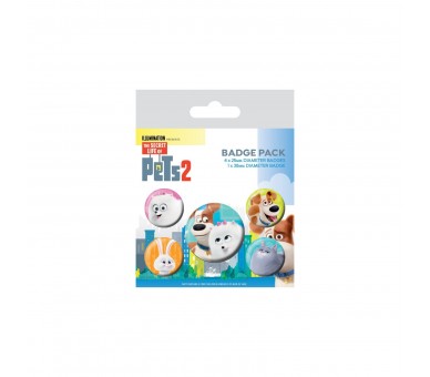 Secret Life Of Pets 2 - Pack De Chapas For Pet Sake