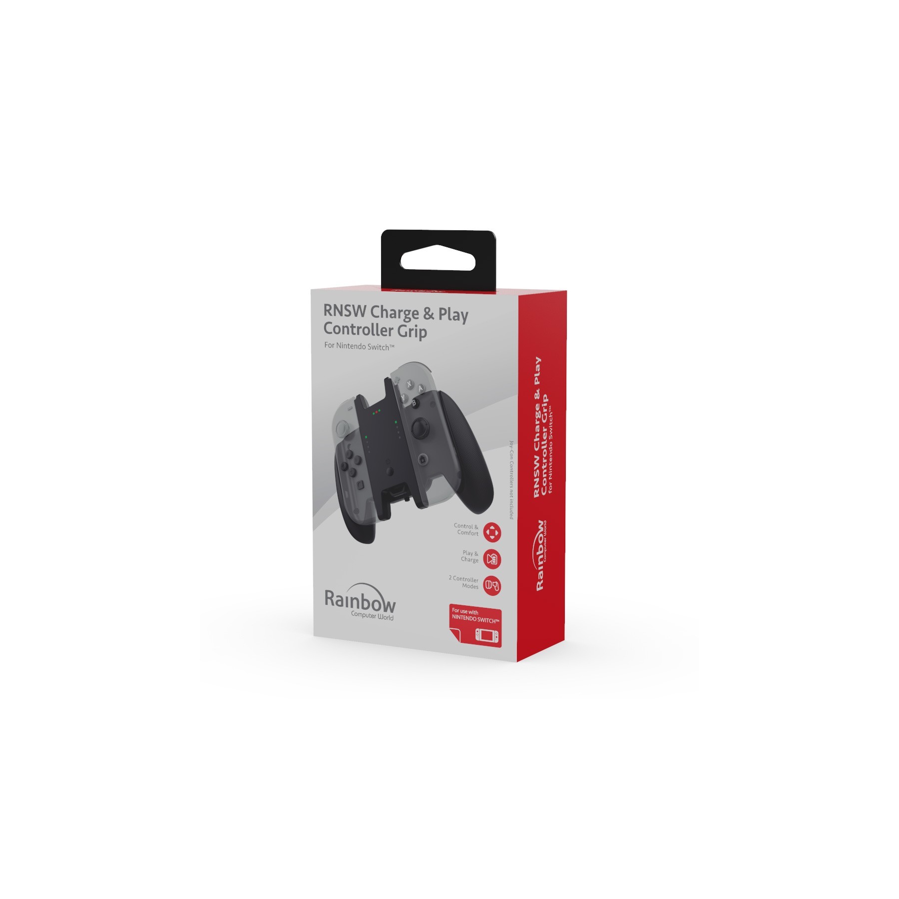 Rainbow Rnsw Charge & Play Controller Grip [Nsw]