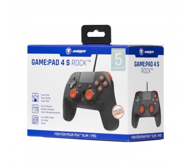 Snakebyte Game:Pad 4 S Rock (Grey Orange) [Ps4]