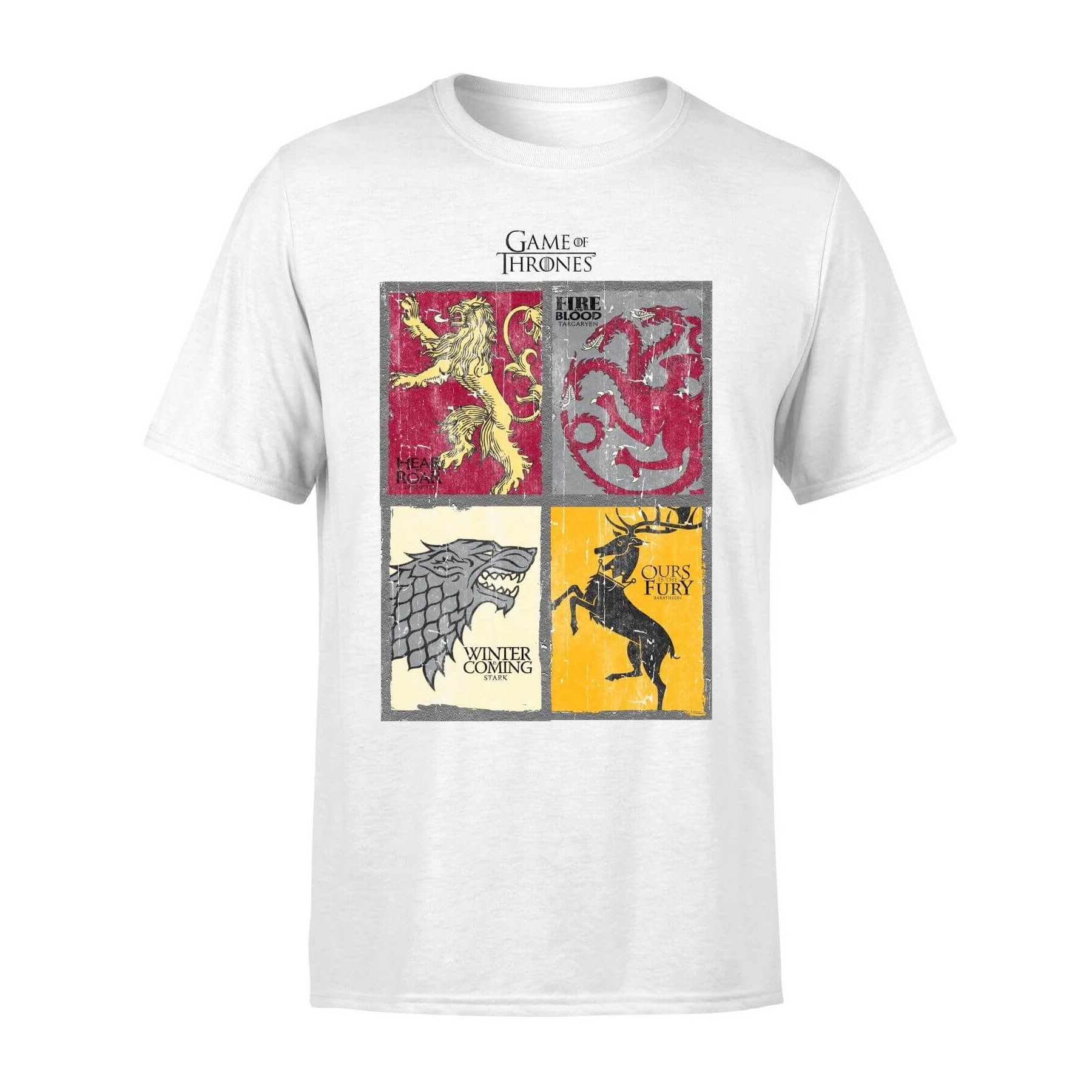 Juego De Tronos - Camiseta Houses Grid Talla 2Xl