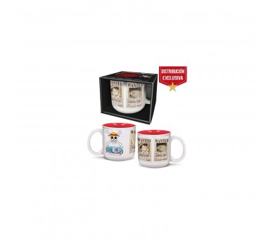One Piece - Taza De 400 Ml Desayuno Wanted (Distr. Exclusiva