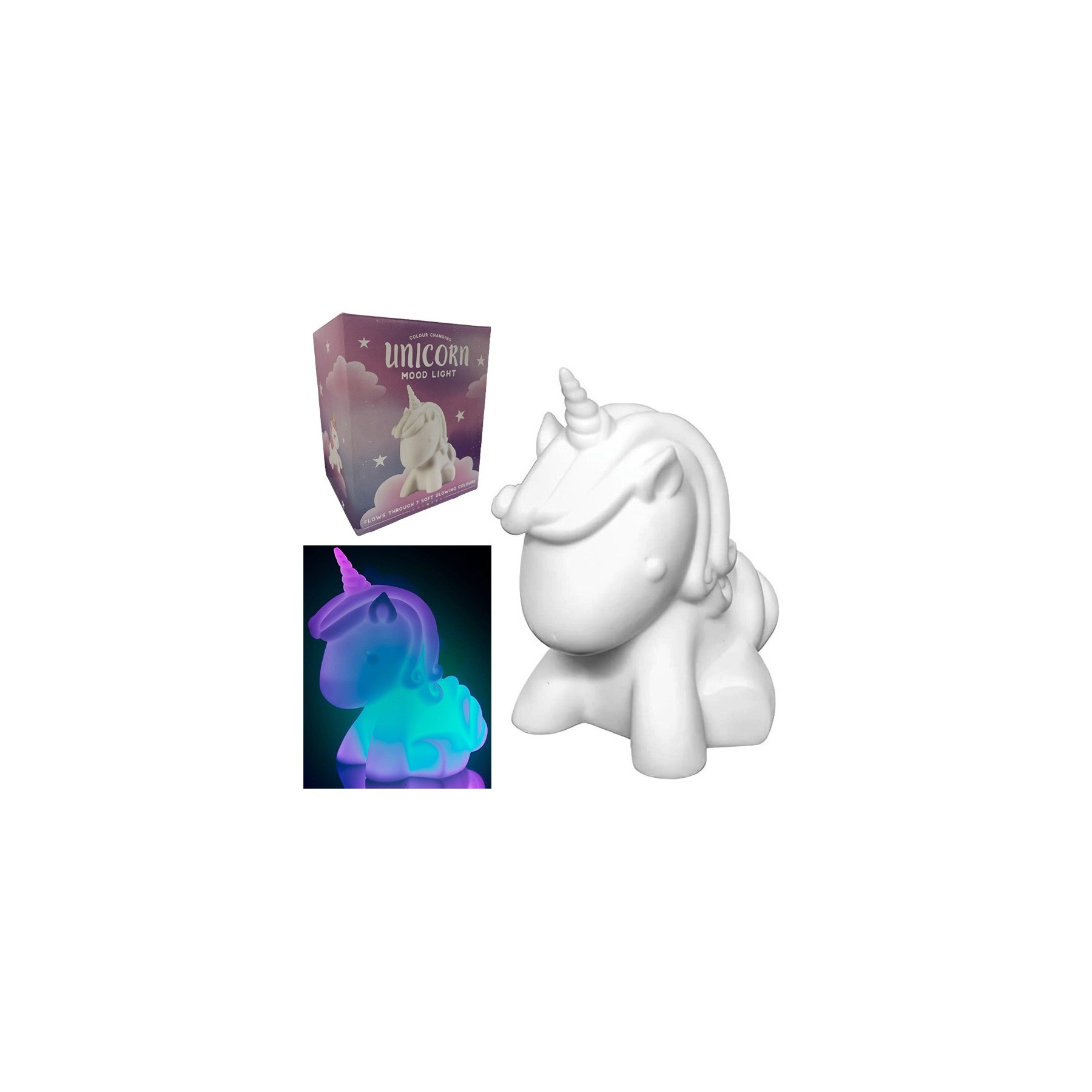 Unicorn Mood Light - Lmpara Estado De Nimo