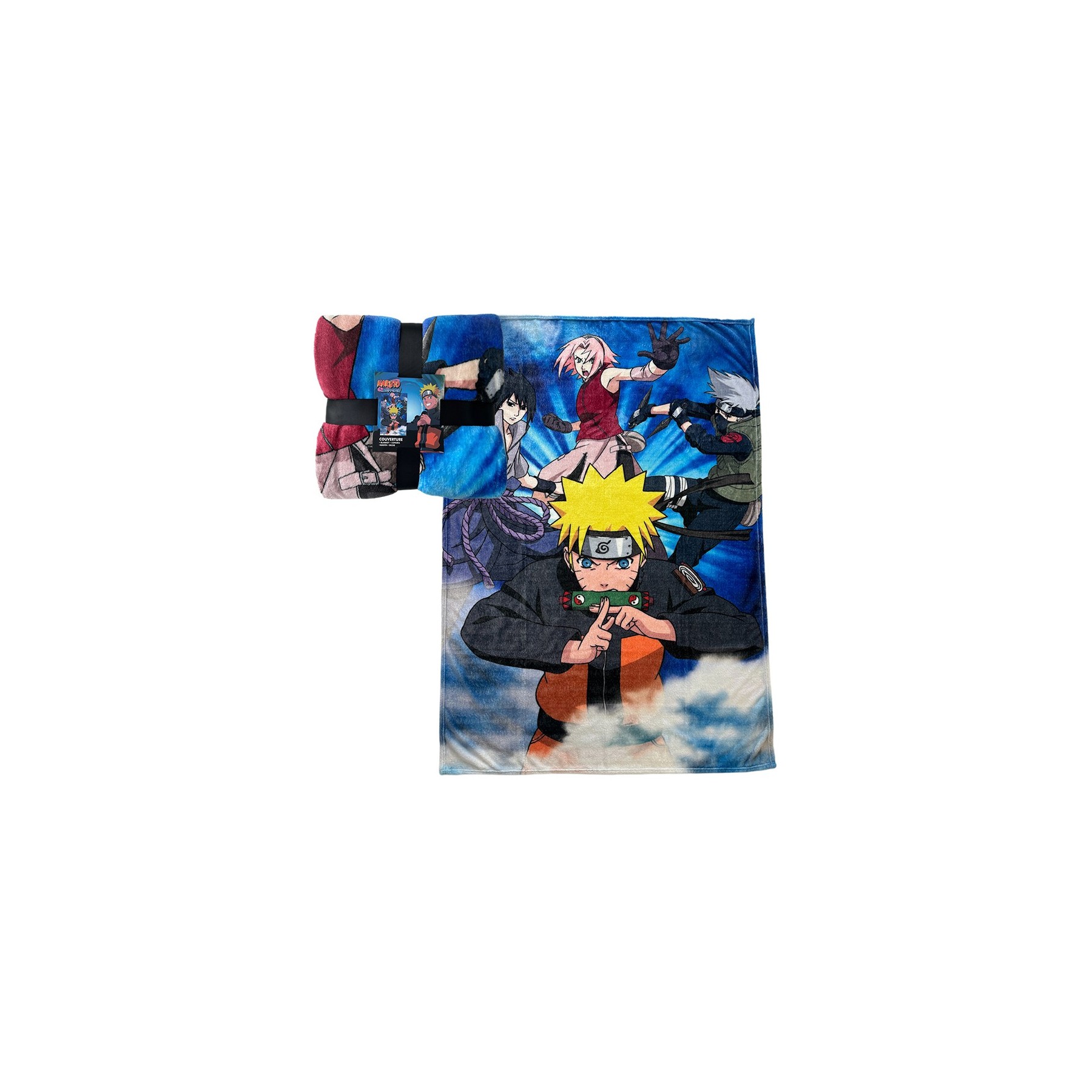 Naruto - Manta Lana Coral Ultrasuave 130X180 Cm