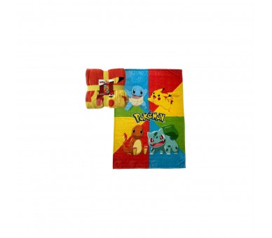 Pokmon - Manta Lana Coral Ultrasuave 130X180 Cm