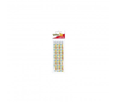 Set 6 Lápices Con Goma Pokémon