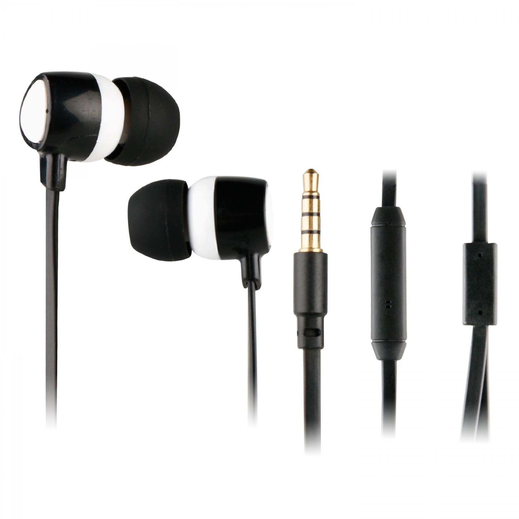 Myway Auriculares Estéreo 3.5Mm Con Micrófono Blanco/Negro