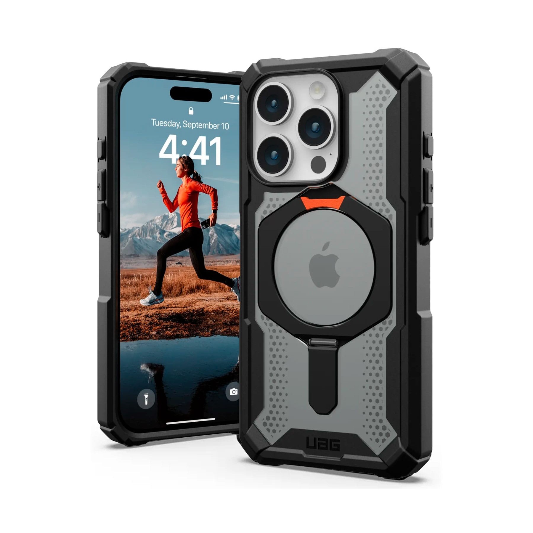 Uag Serie Plasma Xte Magsafe Black-Orange / Apple Iphone 15
