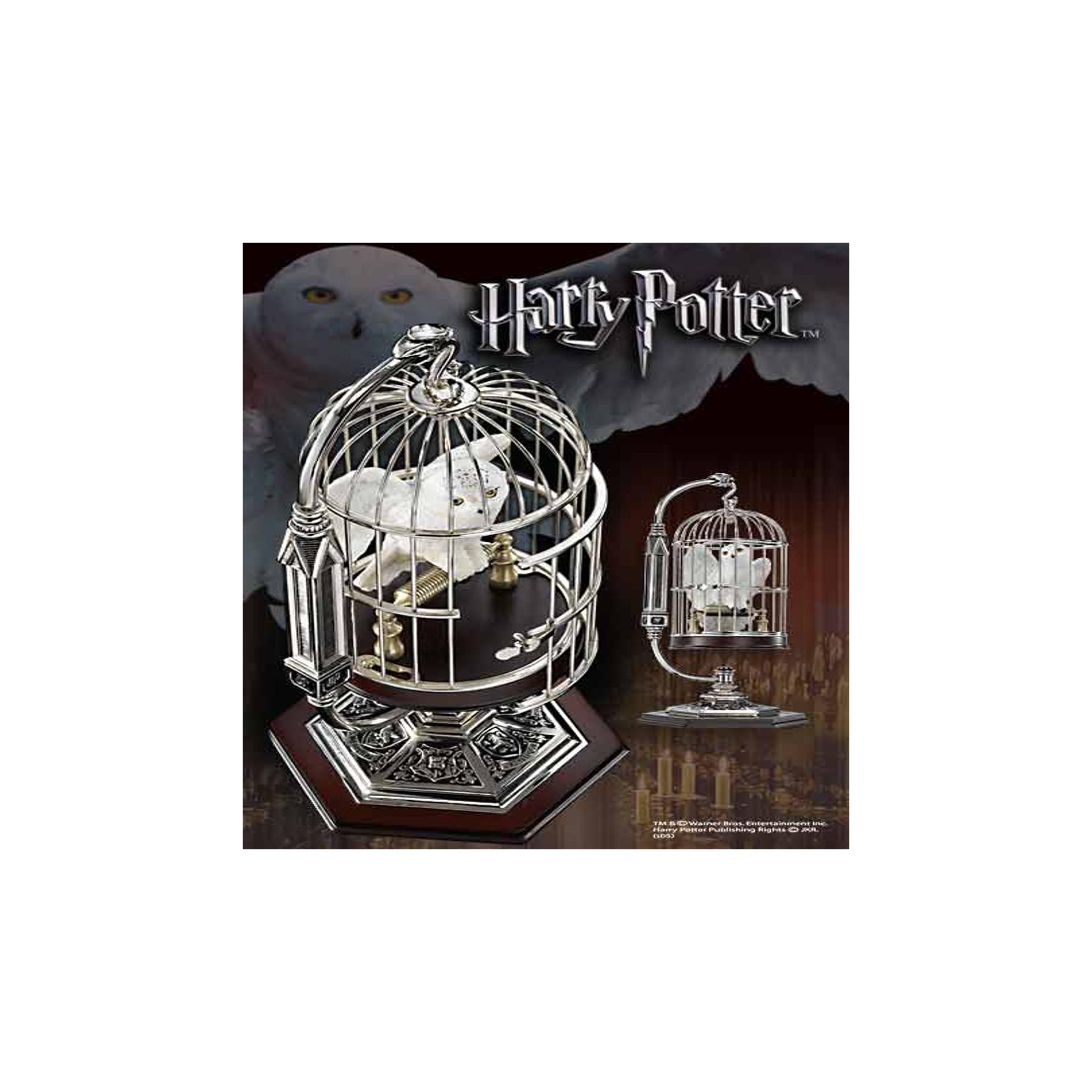 Estatua Hedwig Miniatura En Jaula Harry Potter
