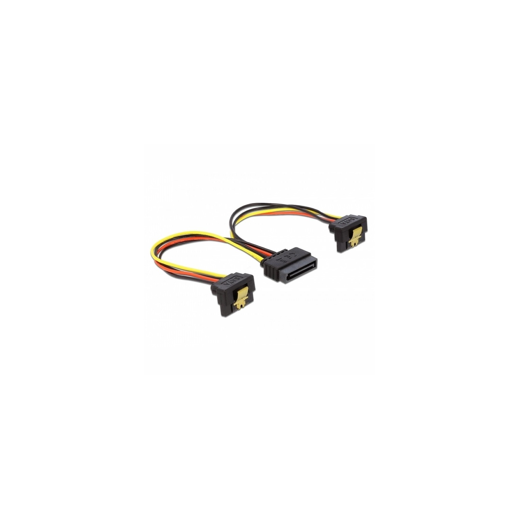 Delock Cable Power Sata 15Pin 2X Sata Hdd Angled