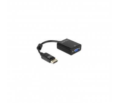 Delock Adapt. Displayport  Macho/Vga Hembra Negro
