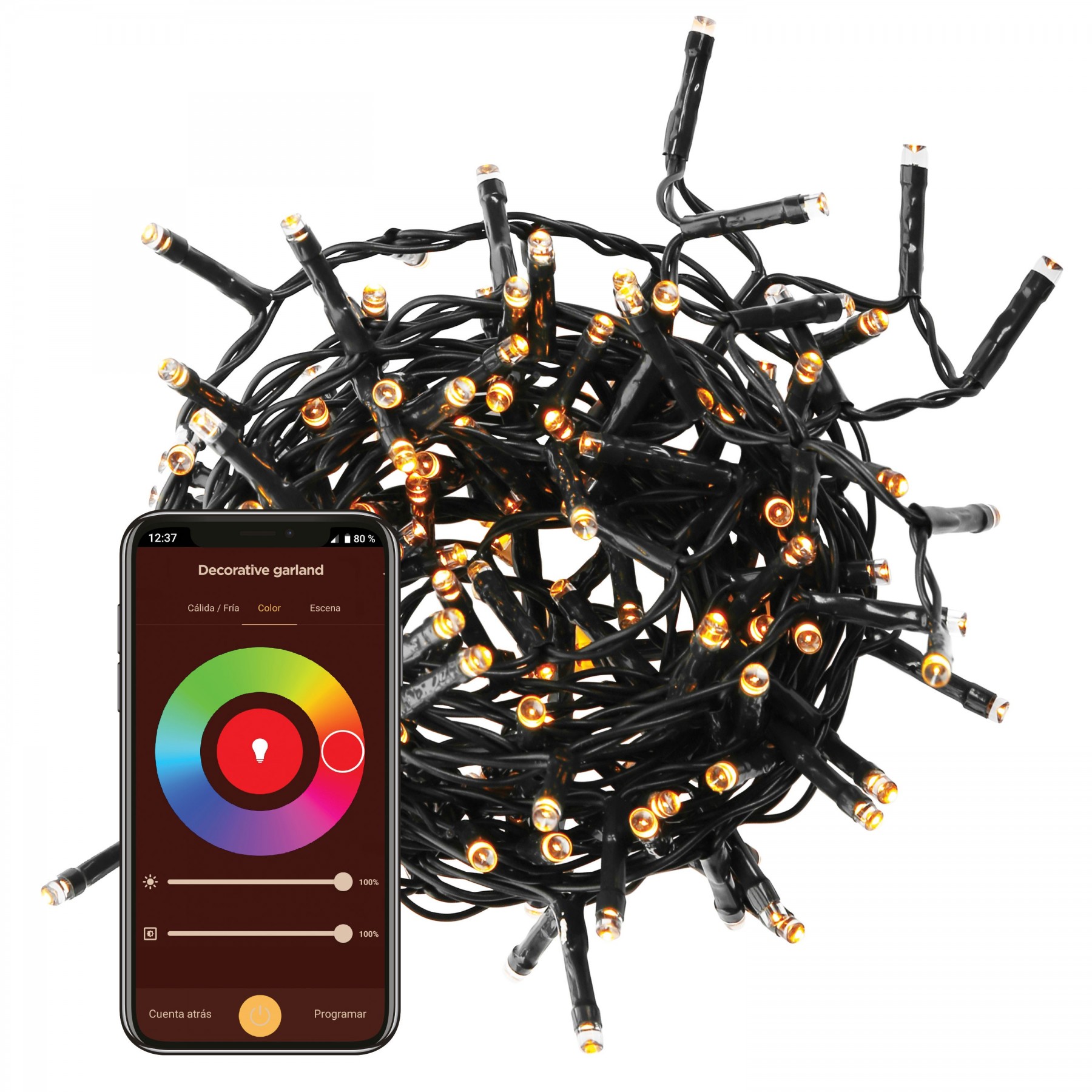 Muvit Io Guirnalda Decorativa Wifi Rgb (4 Colores) 6M/60 Led