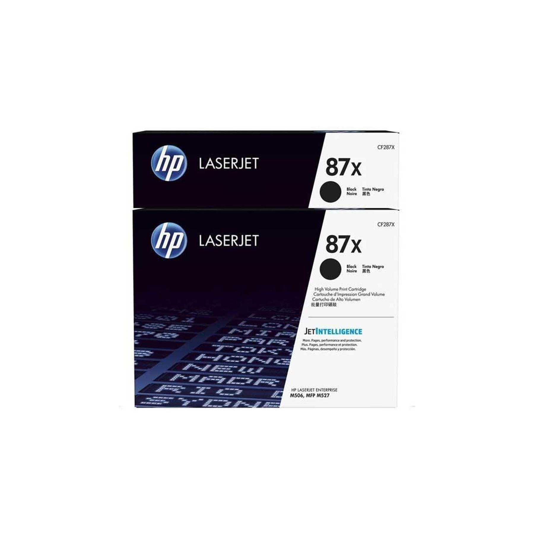 Hp Toner Negro Laserjet Enterprise M506Dn/M527 Pack 2 -  87X