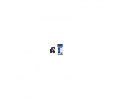 Brother Cinta Rotuladora Laminada Negro Sobre Blanco Para Im