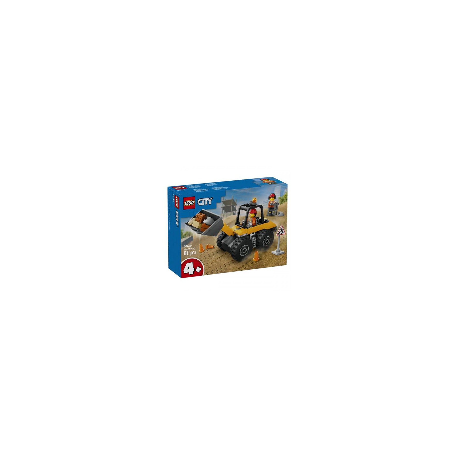 60450 Lego City Pala Gommata Gialla