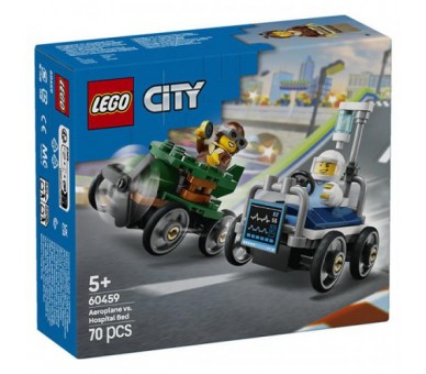 60459 Lego City Pack Veicoli Corsa Aereo vs Letto Ospedale