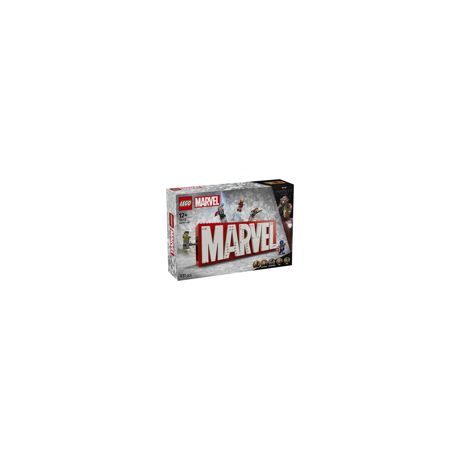 76313 Lego Super Heroes Marvel Logo e Minifigure Marvel