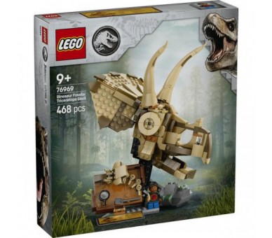 76969 Lego Jurassic World Fossili Teschi di Triceratopo