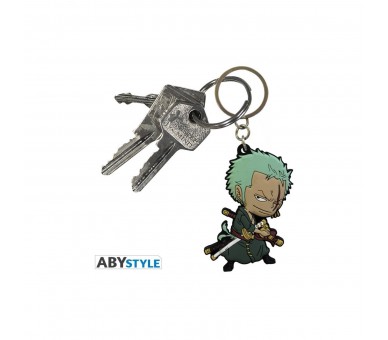 Llavero Pvc Abystyle One Piece Zoro Super Deformed
